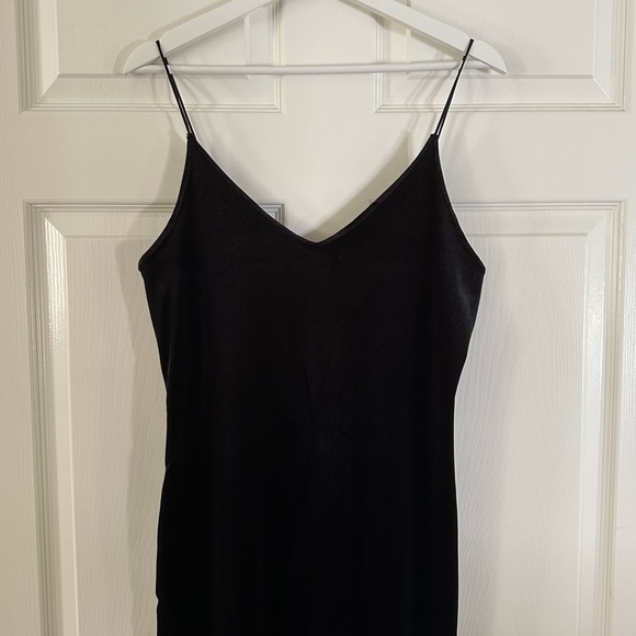 Like New Free People Velvet FP Intimately Maxi Slip Dress in Black - Picture 6 of 13